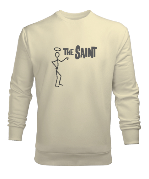 Tisho - The Saint - Aziz - Yüce Krem Erkek Sweatshirt