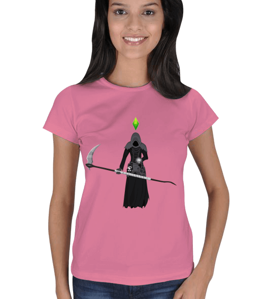 Tisho - The Sims 4 Grim Reaper Kadın Tişört