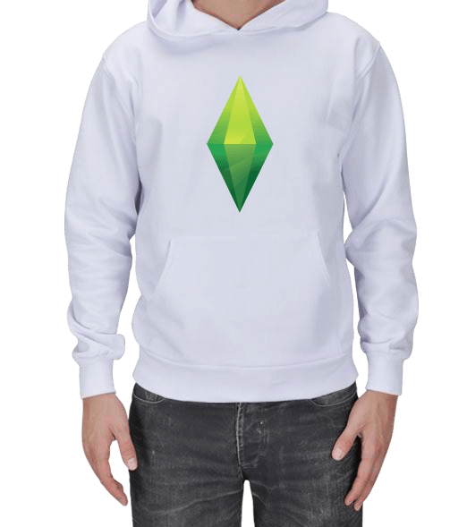 Tisho - The Sims 4 Plumbob Erkek Kapşonlu