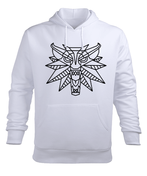 Tisho - The Witcher Logo Erkek Kapüşonlu Hoodie Sweatshirt