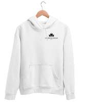 TheCastleofFashion Wear Beyaz Unisex Kapşonlu Sweatshirt - Tisho