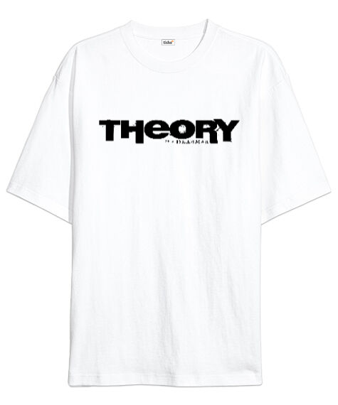 Tisho - Theory Dead Man Beyaz Oversize Unisex Tişört