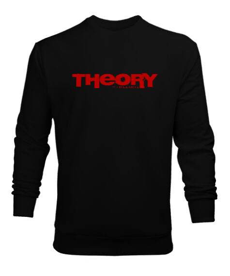 Tisho - Theory Dead Man Siyah Erkek Sweatshirt