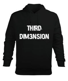 Third Dim3nsion Core Logo Erkek Kapüşonlu Hoodie Sweatshirt - Thumbnail