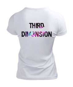 Third Dim3nsion Core Logo Kadın Tişört - Thumbnail