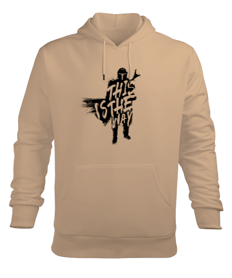 Tisho - This Is The Way Ink Camel Erkek Kapüşonlu Hoodie Sweatshirt