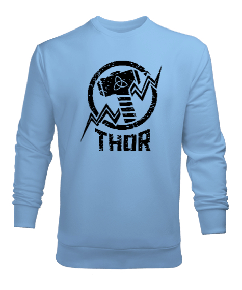 Tisho - Thor - Viking V2 Buz Mavisi Erkek Sweatshirt