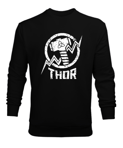 Tisho - Thor - Viking V2 Siyah Erkek Sweatshirt