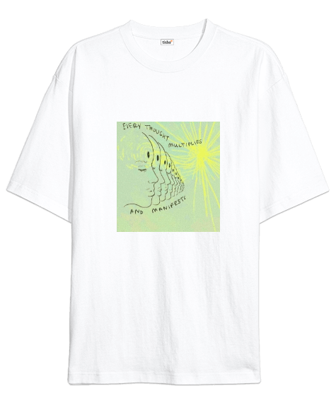 Tisho - thoughts Oversize Unisex Tişört