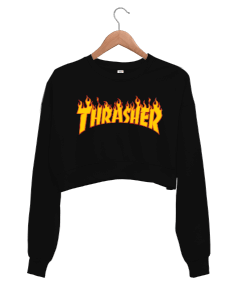 Tisho - thrasher Kadın Crop Sweatshirt