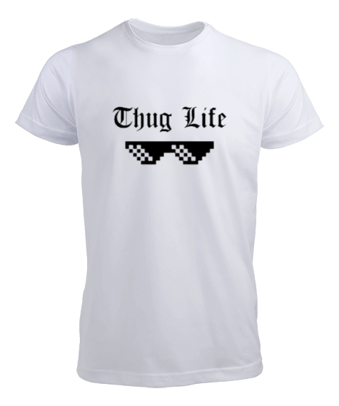 Tisho - thug life Beyaz Erkek Tişört