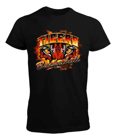 Tisho - Tigers Basketball Baskılı Erkek Tişört