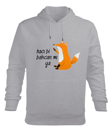 Tisho - TİLKİ Erkek Kapüşonlu Hoodie Sweatshirt