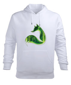 Tilki Erkek Kapüşonlu Hoodie Sweatshirt - Tisho