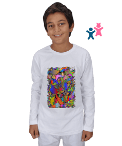 Tilki Figürlü Çocuk Unisex Uzunkollu - Tisho