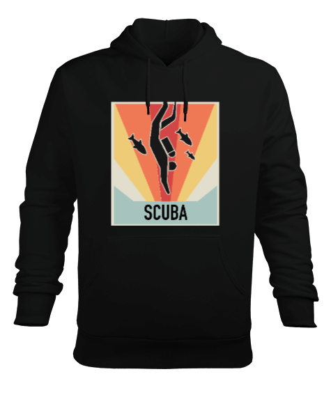 Tisho - TNH SD-95 Scuba Erkek Kapüşonlu Hoodie Sweatshirt