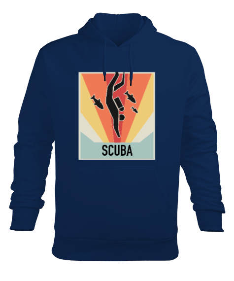 Tisho - TNH SD-95 Scuba Erkek Kapüşonlu Hoodie Sweatshirt