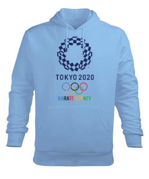 Tisho - TOKYO 2020 KARATE SWEATSHIRT Erkek Kapüşonlu Hoodie Sweatshirt