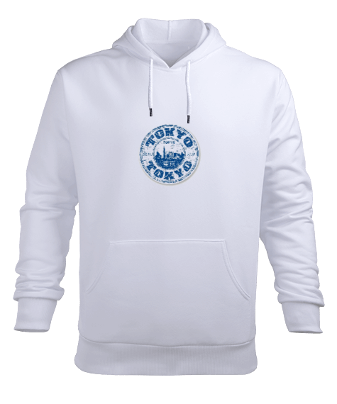 Tisho - tokyo baskı Erkek Kapüşonlu Hoodie Sweatshirt