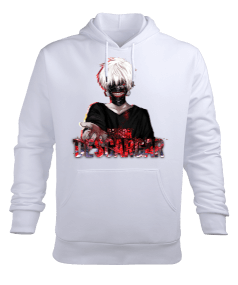 Tokyo Ghoul Anime Tasarım Baskılı Erkek Kapüşonlu Hoodie Sweatshirt
