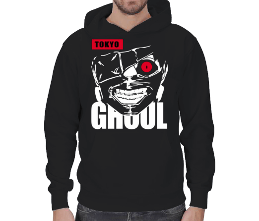 Tisho - Tokyo Ghoul Kaneki Ken Cosplay Hoodie Erkek Kapşonlu