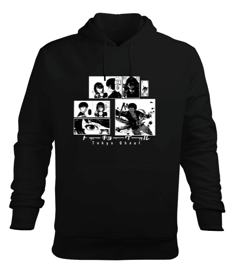 Tisho - Tokyo Ghoul Manga Erkek Kapüşonlu Hoodie Sweatshirt