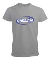 Tokyo Şehri - Japonya Gri Erkek Tişört - Tisho