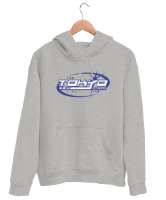 Tokyo Şehri - Japonya Gri Unisex Kapşonlu Sweatshirt - Tisho