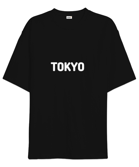 Tisho - TOKYO VALHALLA Siyah Oversize Unisex Tişört