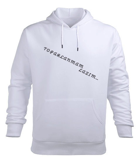 Tisho - TOPARLANMAM LAZIM Erkek Kapüşonlu Hoodie Sweatshirt