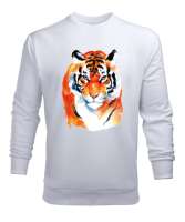 Toros Dağlarının Kaplanı Adana Türkiye Beyaz Erkek Sweatshirt - Tisho