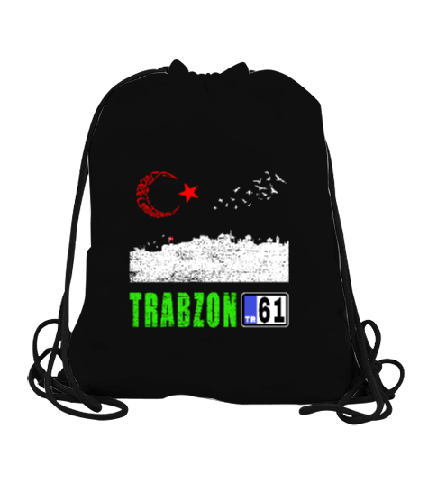 Tisho - trabzon şehir,Türkiye,Türkiye bayrağı. Büzgülü Spor Çanta