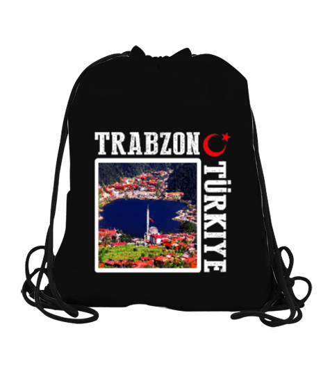 Tisho - trabzon şehir,Türkiye,Türkiye bayrağı. Büzgülü Spor Çanta