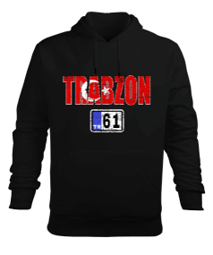 Trabzon şehir,Türkiye,Türkiye bayrağı. Erkek Kapüşonlu Hoodie Sweatshirt - Tisho