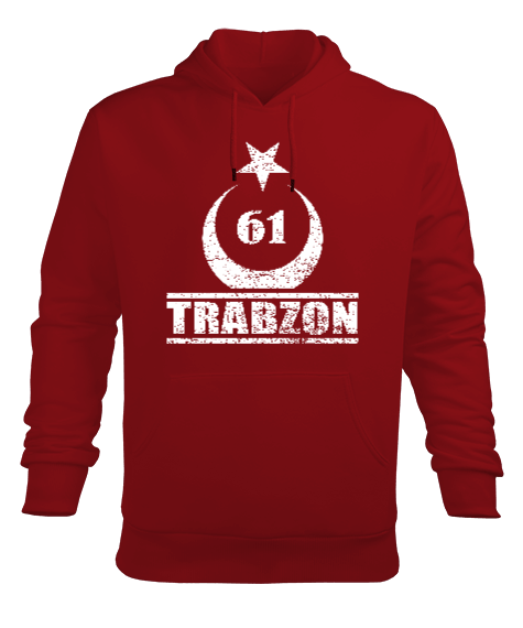 Trabzon şehir,Türkiye,Türkiye bayrağı. Erkek Kapüşonlu Hoodie Sweatshirt - Tisho