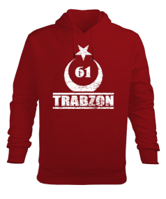 Trabzon şehir,Türkiye,Türkiye bayrağı. Erkek Kapüşonlu Hoodie Sweatshirt - Tisho