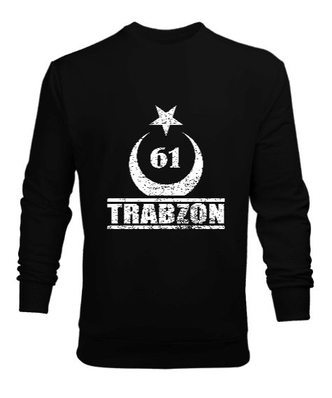 Tisho - Trabzon şehir,Türkiye,Türkiye bayrağı. Erkek Sweatshirt