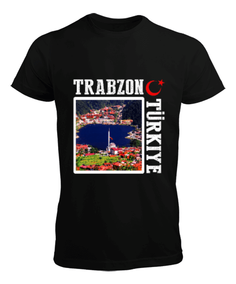 Tisho - trabzon şehir,Türkiye,Türkiye bayrağı. Erkek Tişört