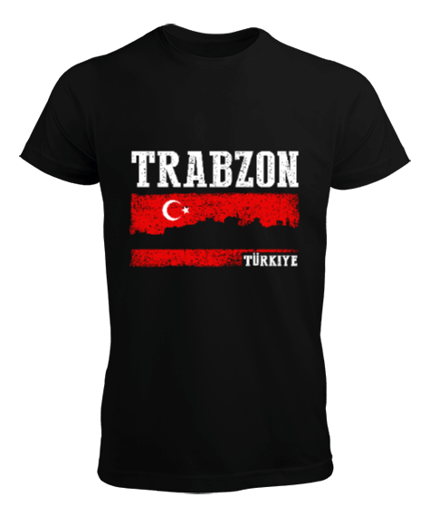 Tisho - trabzon şehir,Türkiye,Türkiye bayrağı. Erkek Tişört