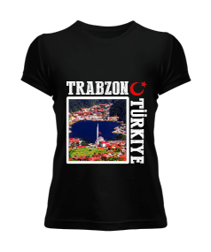 trabzon şehir,Türkiye,Türkiye bayrağı. Kadın Tişört - Tisho