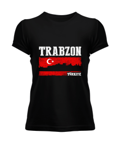 trabzon şehir,Türkiye,Türkiye bayrağı. Kadın Tişört - Tisho