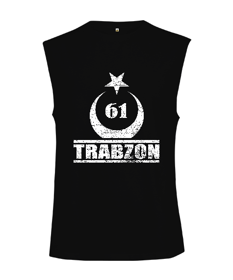 Trabzon şehir,Türkiye,Türkiye bayrağı. Kesik Kol Unisex Tişört - Tisho