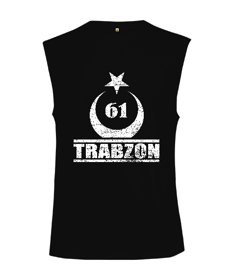 Tisho - Trabzon şehir,Türkiye,Türkiye bayrağı. Kesik Kol Unisex Tişört