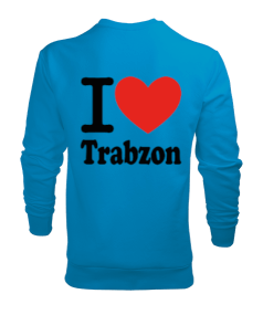 Trabzon seviyorum ve halay baskılı erkek Erkek Sweatshirt - Thumbnail