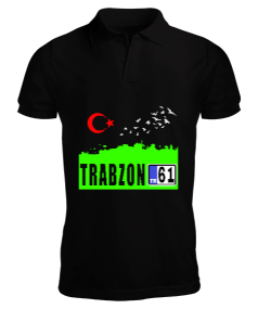 Trabzon,Trabzon şehir,Türkiye,Türkiye bayrağı. Erkek Kısa Kol Polo Yaka - Tisho