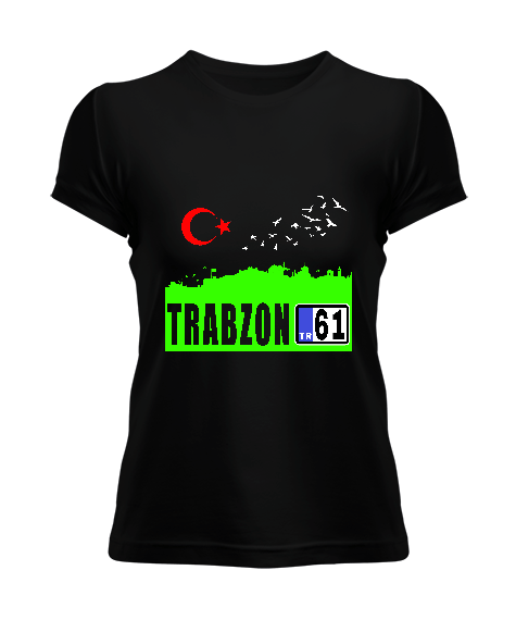 Tisho - Trabzon,Trabzon şehir,Türkiye,Türkiye bayrağı. Kadın Tişört
