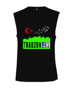 Trabzon,Trabzon şehir,Türkiye,Türkiye bayrağı. Kesik Kol Unisex Tişört - Tisho