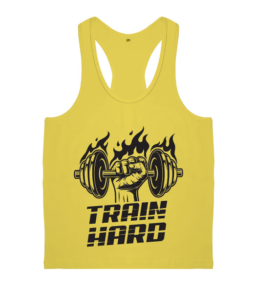 Tisho - Train Hard Erkek Body Gym Atlet