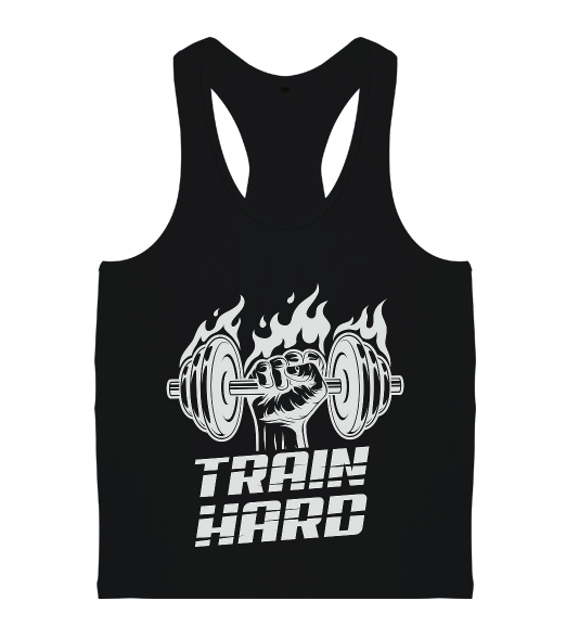 Tisho - Train Hard Erkek Body Gym Atlet