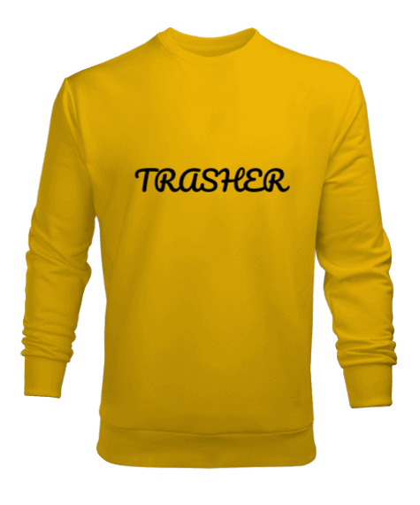 Tisho - Trasher baskılı Erkek Sweatshirt